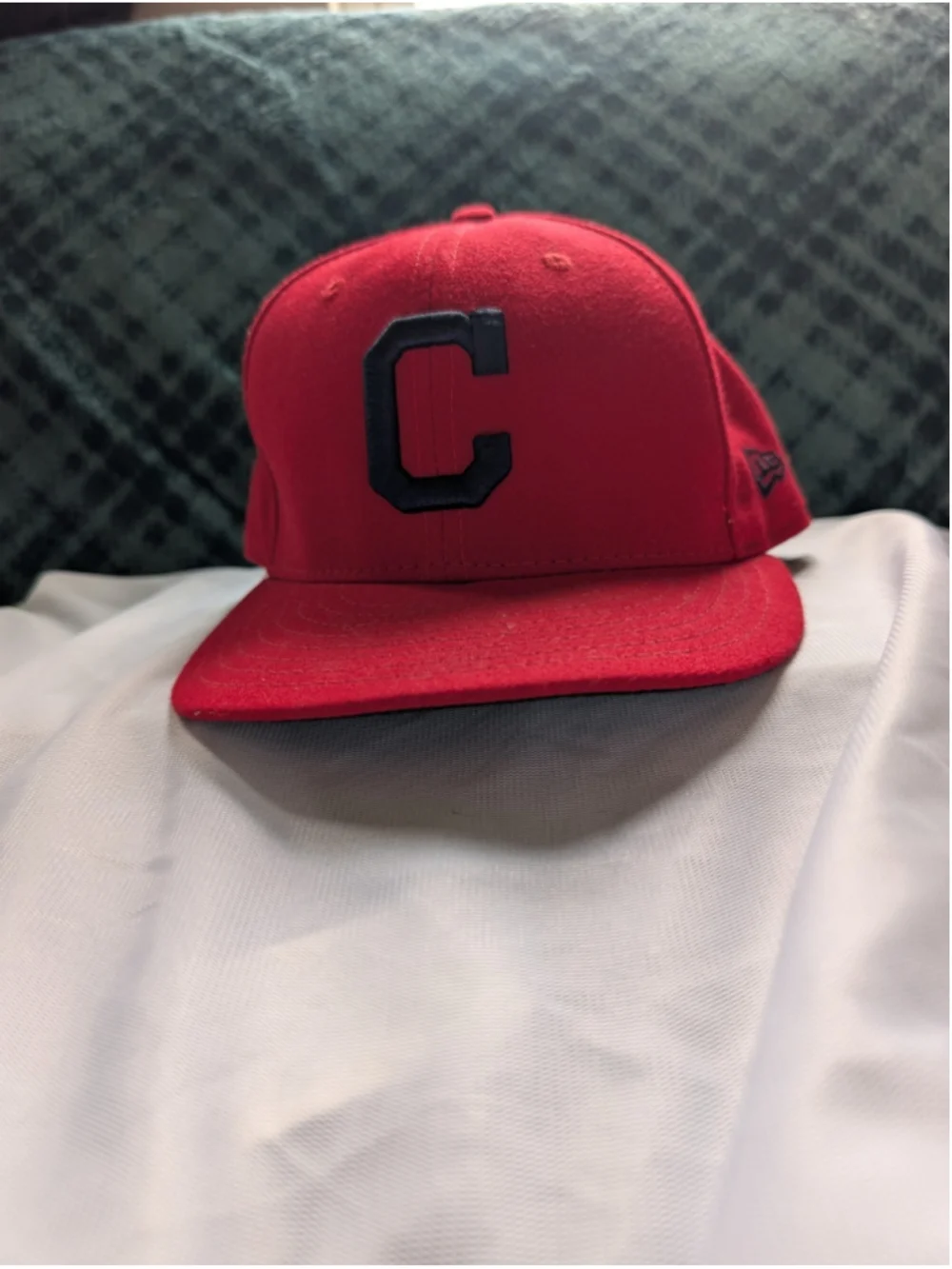 New Era 59FIFTY Cleveland Indians MLB On-Field Fitted Cap Red/Black Size 7 3/8